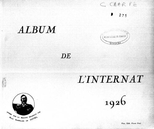 Album de l'internat: 1926