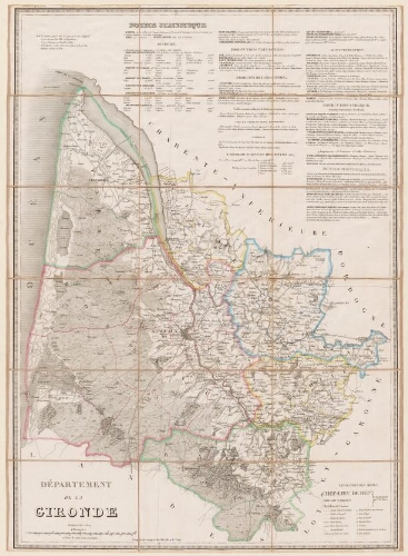 Atlas départemental de la France, Département de la Gironde