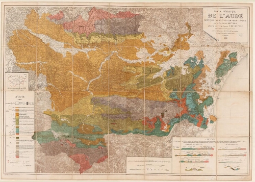 Carte géologique de l'Aude
