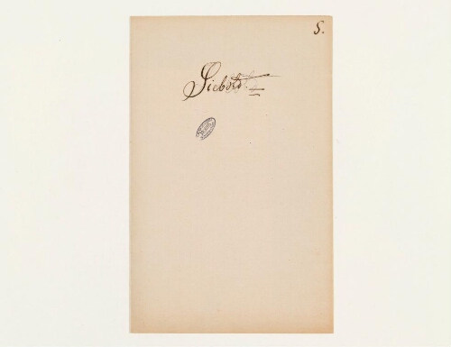 Correspondance de Karl von Siebold et Henri de Lacaze-Duthiers