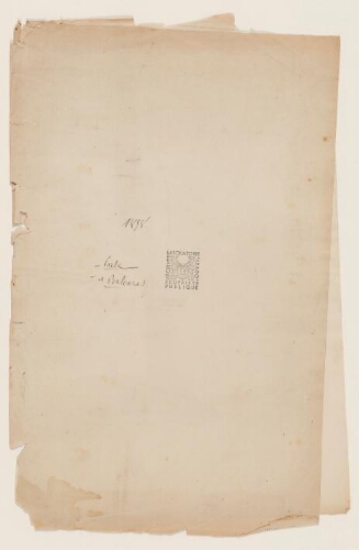 Mémoires d'Henri de Lacaze-Duthiers, 1858 - Corse et Baléares : manuscrits.