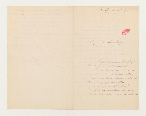 Correspondance d'Abel Gruvel et Henri de Lacaze-Duthiers