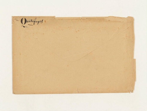 Correspondance d'Armand de Quatrefages et Henri de Lacaze-Duthiers