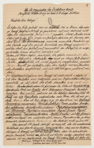 Correspondance de Ludwig von Graff et Henri de Lacaze-Duthiers