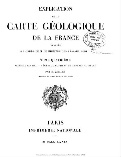 Explication de la Carte géologique de la France