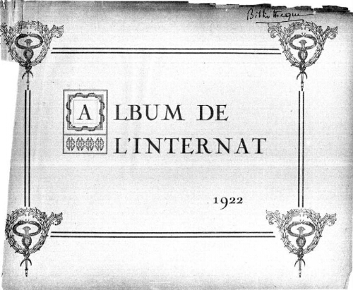 Album de l'internat: 1922