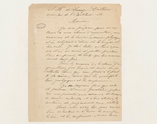 Correspondance de Willot et Henri de Lacaze-Duthiers