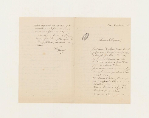 Correspondance d'Émile Topsent et Henri de Lacaze-Duthiers