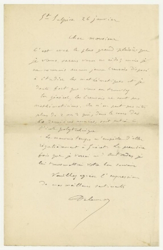 Correspondance d'Henri Delannoy à Robert de Montessus de Ballore
