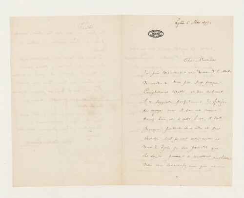 Correspondance d'Alphonse Milne-Edwards et Henri de Lacaze-Duthiers