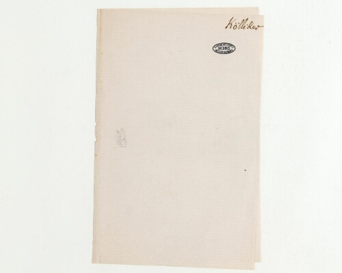 Correspondance d'Albert von Kölliker et Henri de Lacaze-Duthiers
