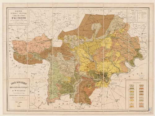 Carte géologique des deux cantons d'Alençon