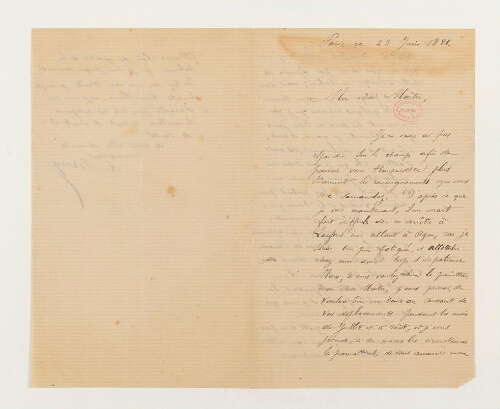 Correspondance de Louis Brocq et Henri de Lacaze-Duthiers