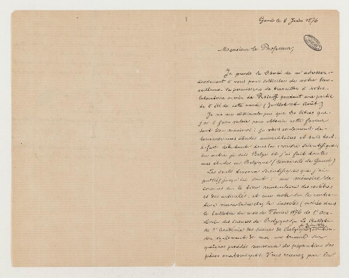 Correspondance de Léon Fredericq et Henri de Lacaze-Duthiers