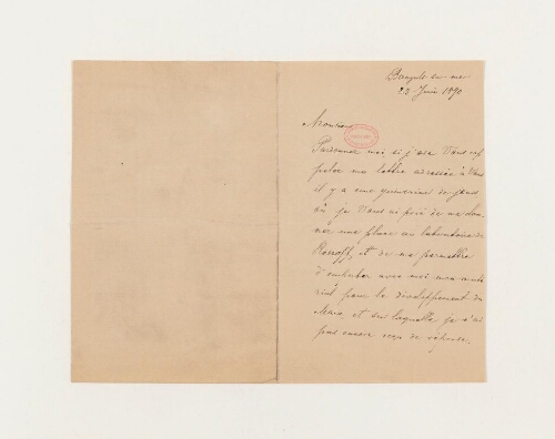 Correspondance de Felix Urbanowicz et Henri de Lacaze-Duthiers