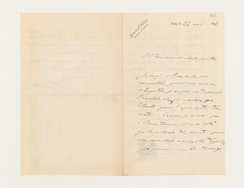 Correspondance de Seberk et Henri de Lacaze-Duthiers