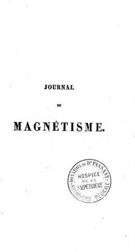 Journal du magnétisme [Tomes II et III]