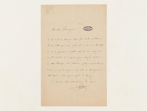 Correspondance de Pierre Potain et Henri de Lacaze-Duthiers
