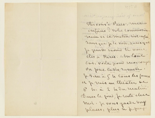 Lettre du 29 septembre 1868 de George Sand à Esther et Eugène Lambert