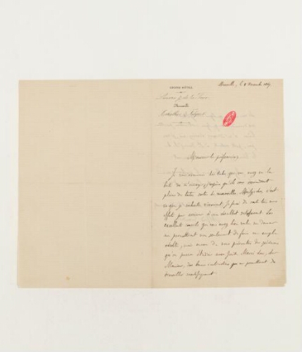 Correspondance d'Alfred Grandidier et Henri de Lacaze-Duthiers