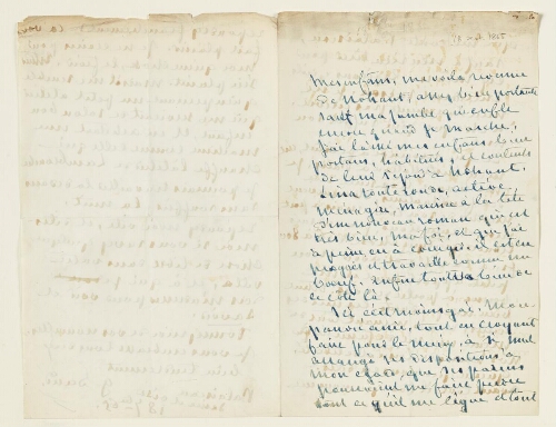 Lettre du 18 septembre 1865 de George Sand à Eugène  et Esther Lambert
