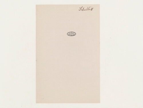 Correspondance de Ferdinand Schulthess et Henri de Lacaze-Duthiers