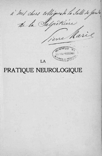 La pratique neurologique