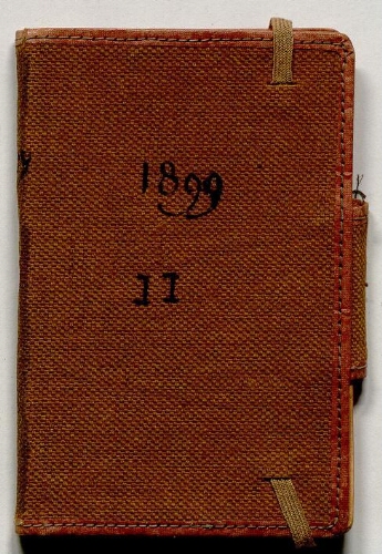 Carnet de notes de Lacaze-Duthiers - 1899, n° 2.