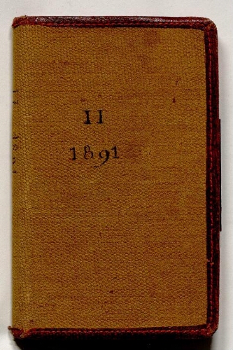 Carnet de notes de Lacaze-Duthiers - 1891, n° 2.