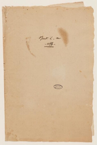 Mémoires d'Henri de Lacaze-Duthiers, 1855 - Saint-Jacut-de-la-Mer : manuscrits.