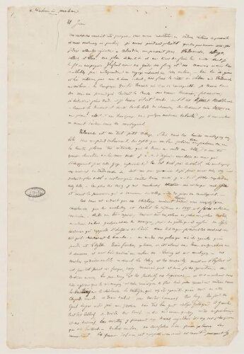 Mémoires d'Henri de Lacaze-Duthiers, 1853 - Palma à Mahon : manuscrits.