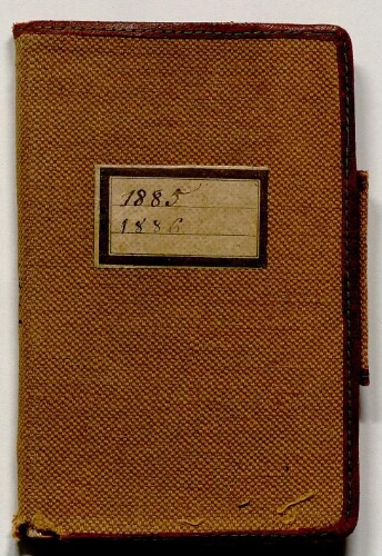Carnet de notes de Lacaze-Duthiers - 1885 à 1886
