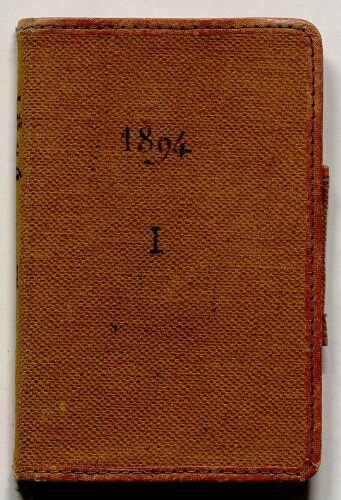 Carnet de notes de Lacaze-Duthiers - 1894, n° 1