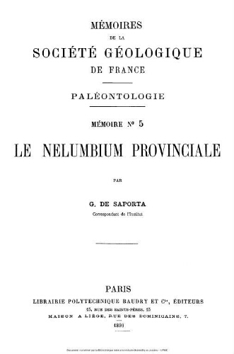 Le Nelumbium provinciale