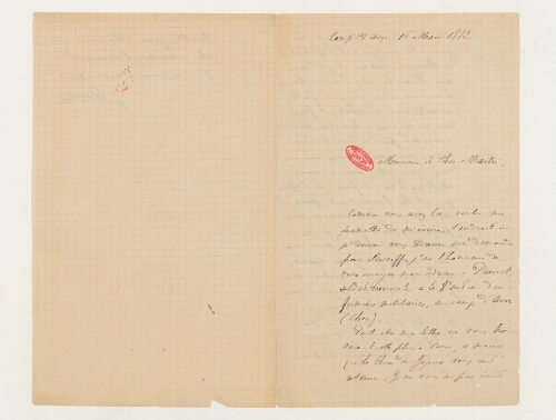 Correspondance de Georges Pruvot et Henri de Lacaze-Duthiers