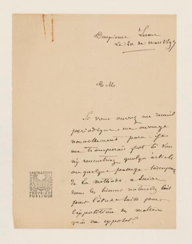 2ème leçon, 29ème année d'enseignement en Sorbonne, 20 mars 1897 - Commentaire sur les thèses soutenues et monographies de zoologie de la Faculté des sciences de Paris.