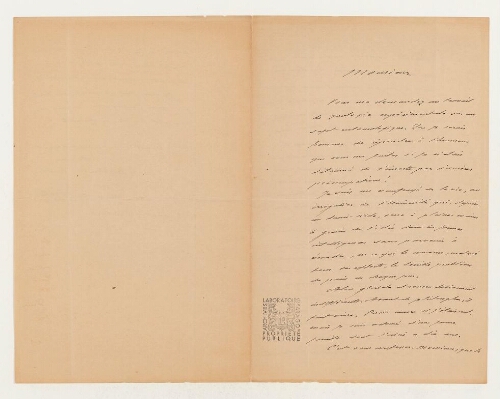 Correspondance de J. H. Fabre et Henri de Lacaze-Duthiers