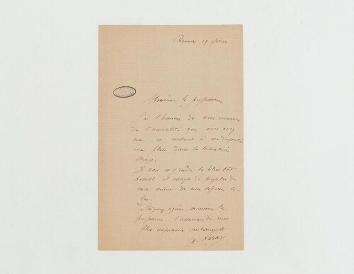 Correspondance d'A. Leray et Henri de Lacaze-Duthiers