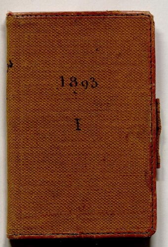 Carnet de notes de Lacaze-Duthiers - 1893, n° 1
