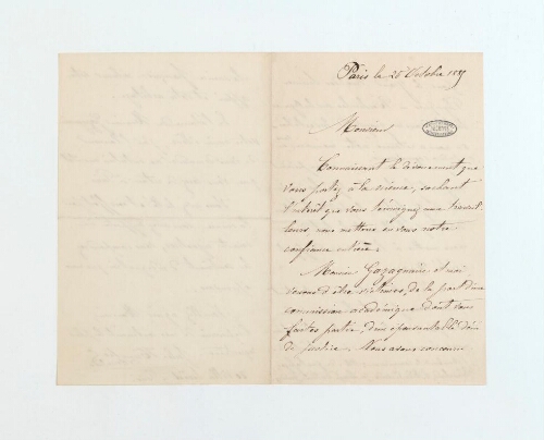 Correspondance de Jules Kunckel d'Herculais et Henri de Lacaze-Duthiers