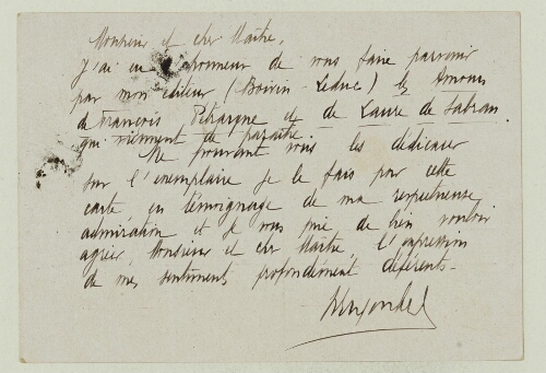 Correspondance reçue par Paul Hazard en 1942