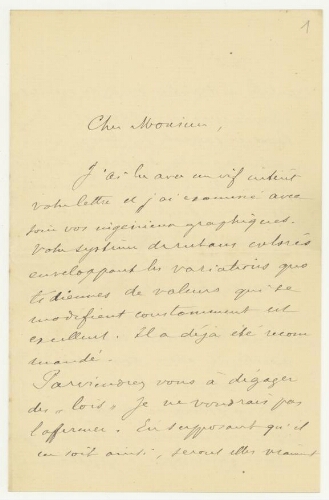 Correspondance d'André Blondel à Robert de Montessus de Ballore