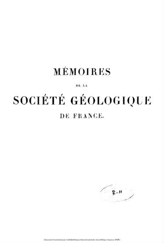 Liste des membres de la Société Géologique de France en mars 1844.