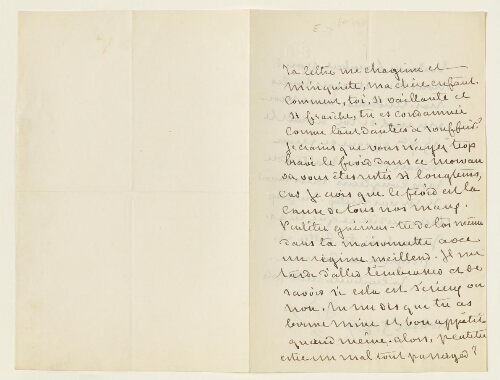 Lettre du 5 décembre 1867 de George Sand à Esther Lambert
