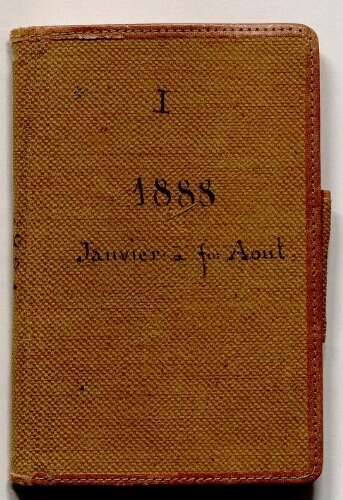 Carnet de notes de Lacaze-Duthiers - 1888, n°1