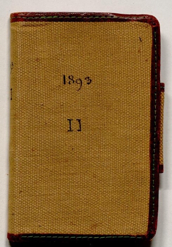Carnet de notes de Lacaze-Duthiers - 1893, n° 2.