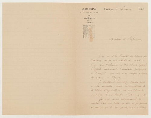 Correspondance de Jean-Baptiste Gèze et Henri de Lacaze-Duthiers