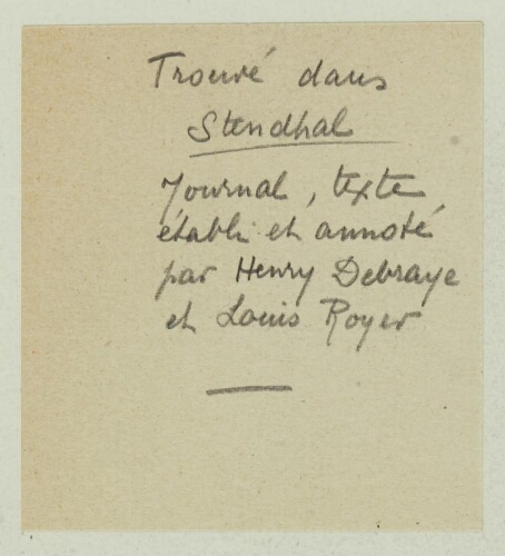 Correspondance reçue par Paul Hazard en 1929