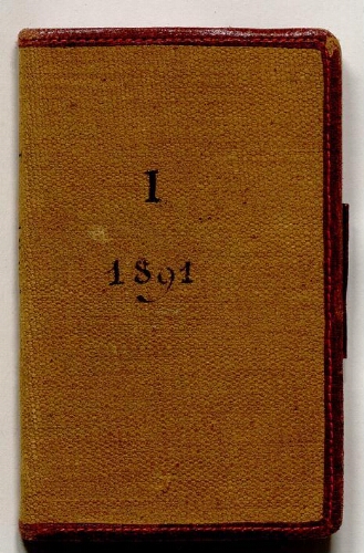 Carnet de notes de Lacaze-Duthiers - 1891, n° 1