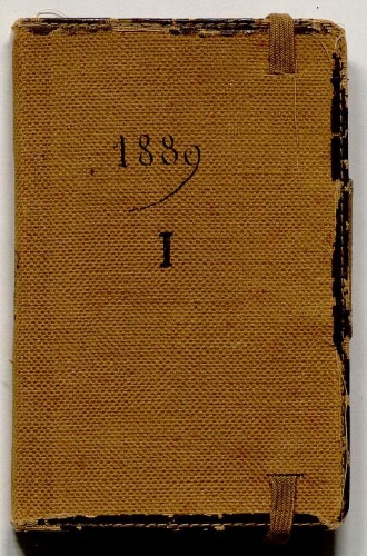 Carnet de notes de Lacaze-Duthiers - 1889, n° 1
